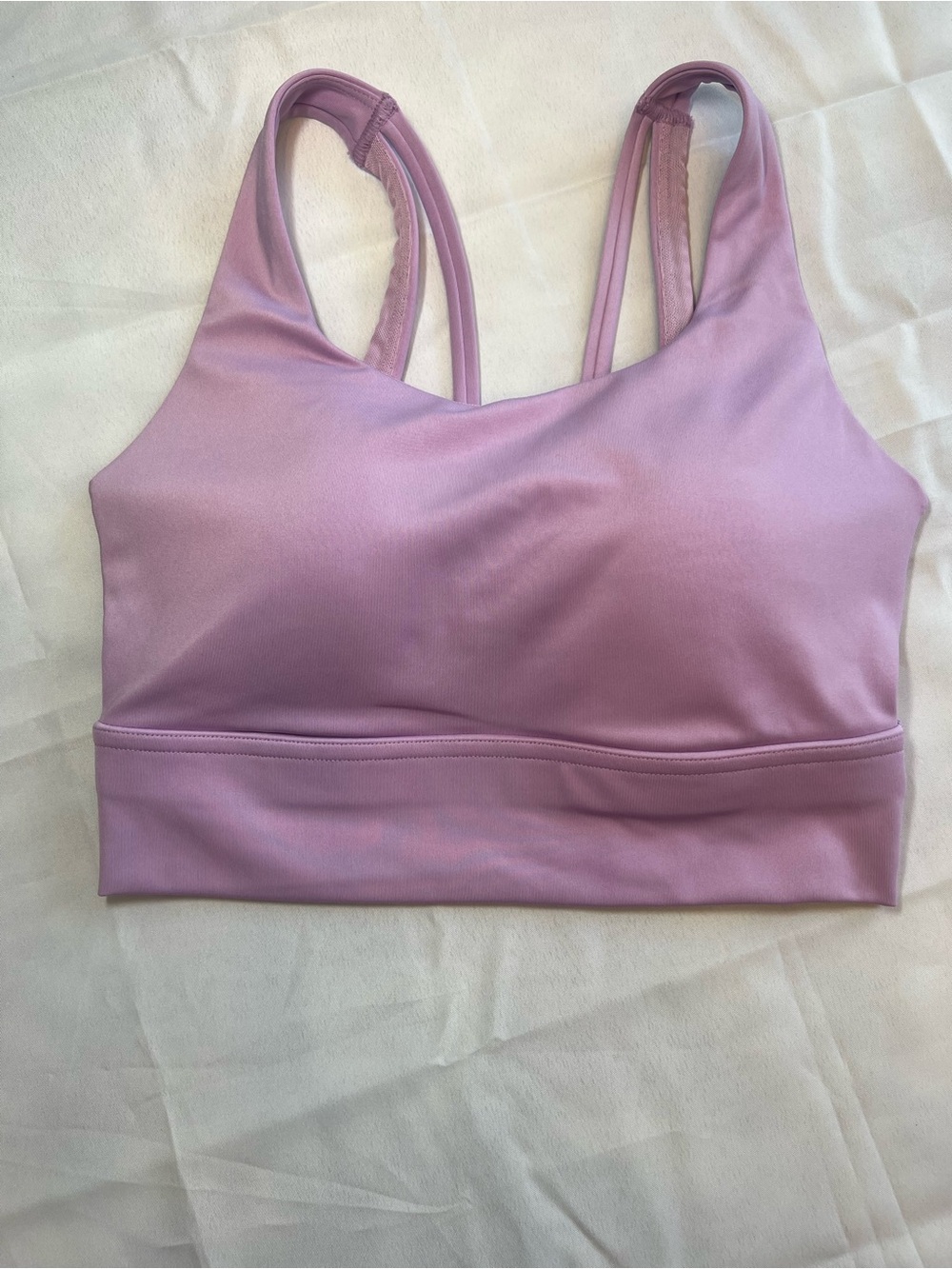 Avia Light Purple Double-Strap Sports Bra